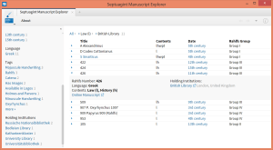 Septuagint manuscripts with the Pentateuch/Law held by the British Library